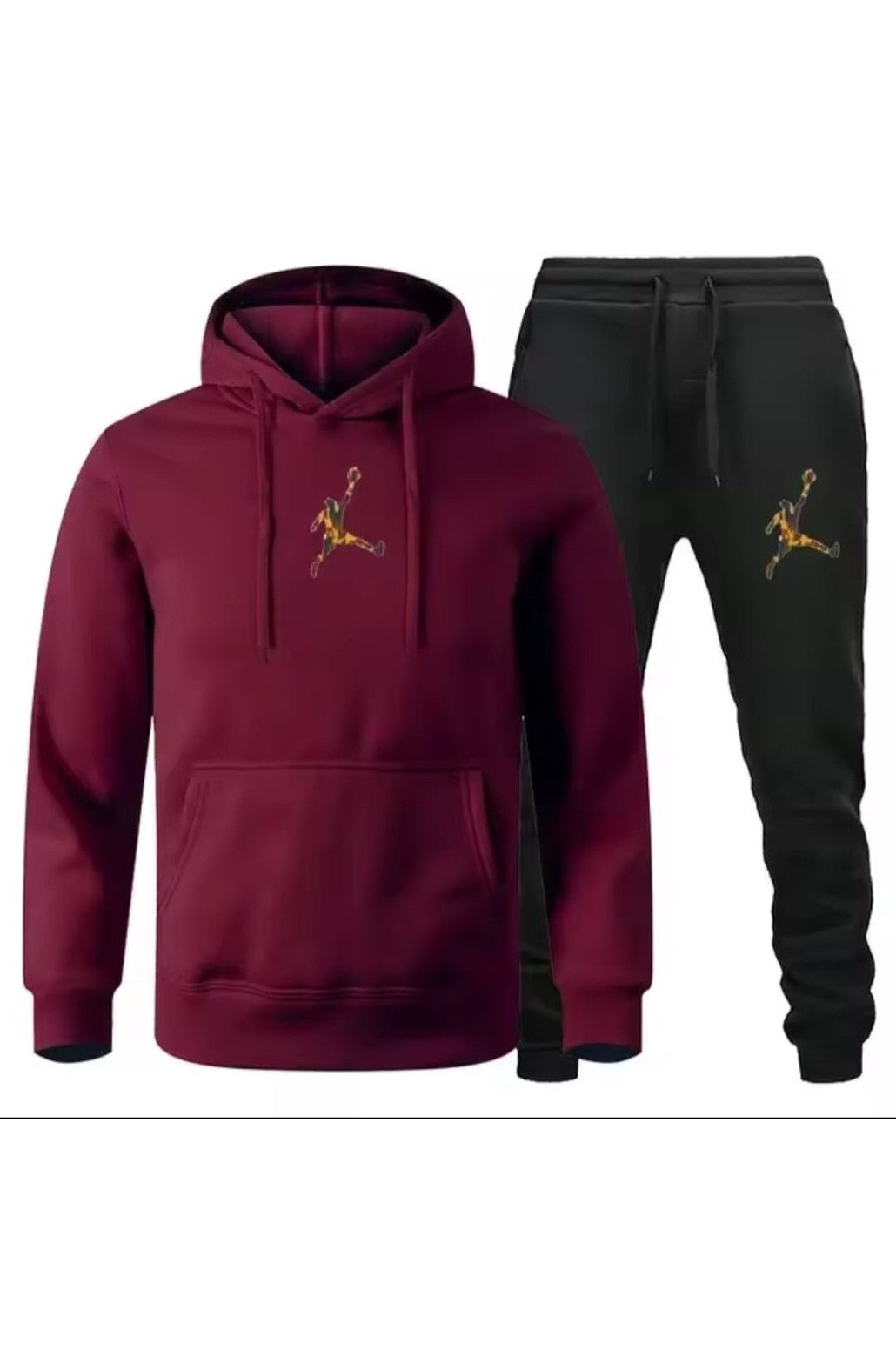 Men's Jogger Fitness Sportswear Set – Long-Sleeve Sweatshirt & Casual Pants - GLITCH-BELLE