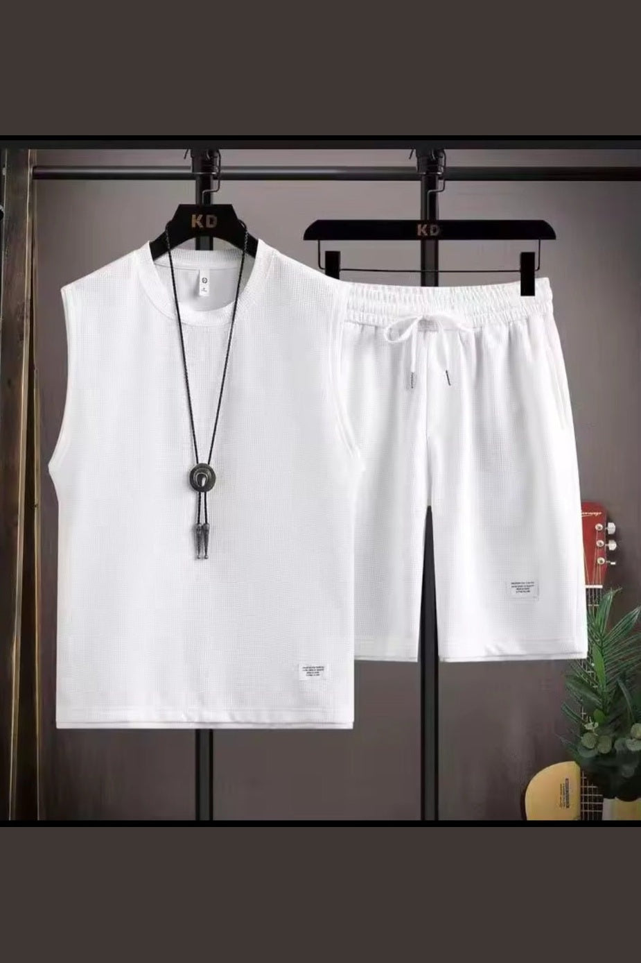 Men's Mesh Vest & Shorts Set - GLITCH-BELLE