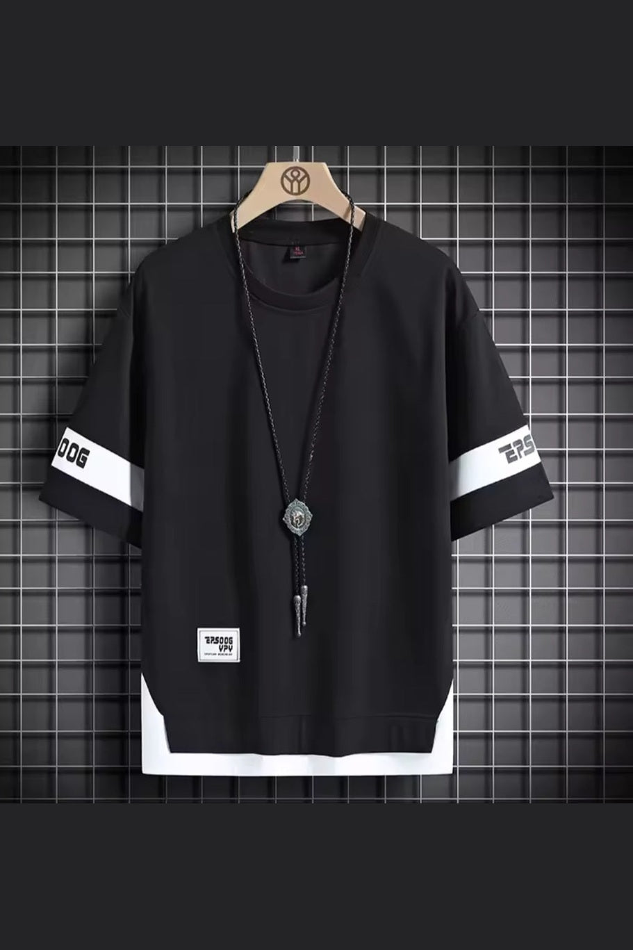 Hip Hop Loose Streetwear Tee – Oversized Short Sleeve - GLITCH - BELLE