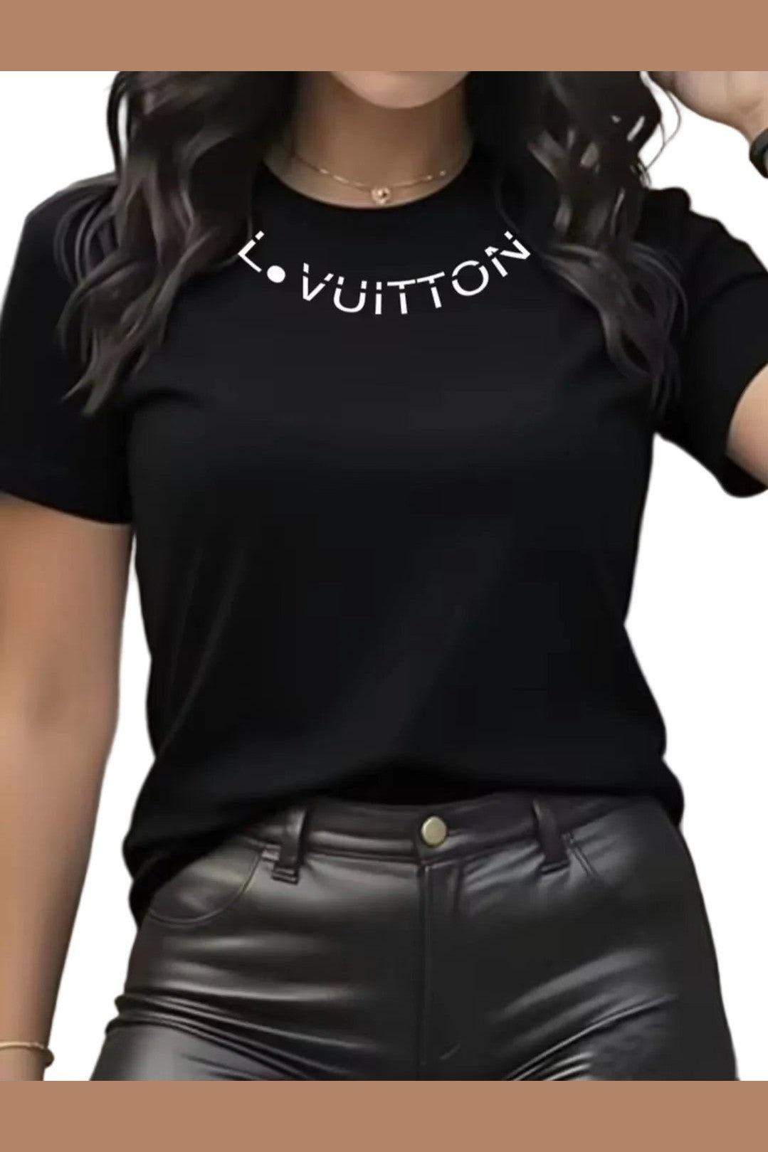 Luxury Letter Print Cotton T-Shirt – Men's & Women's - GLITCH - BELLE