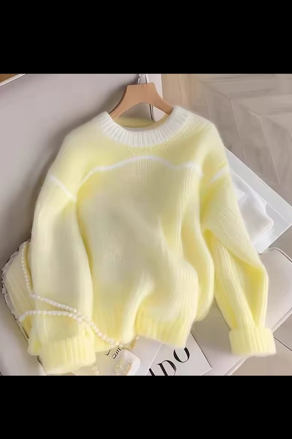Sweet Knit Sweater – Women's Casual Loose Elegant Pullover - GLITCH-BELLE