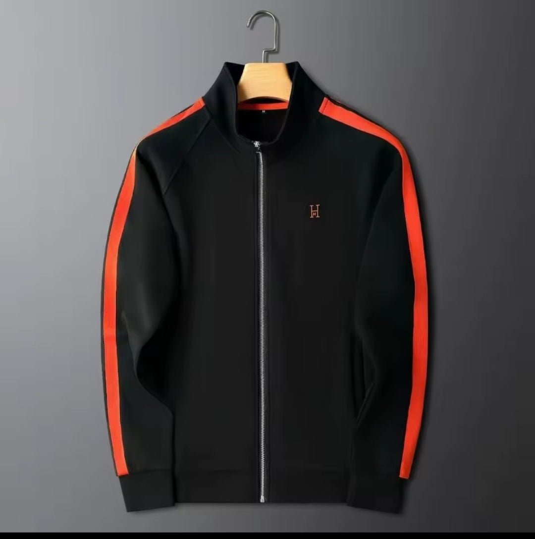 Men's Embroidered Tracksuit Two - Piece Set | Jacket & Jogger Suit - GLITCH - BELLE