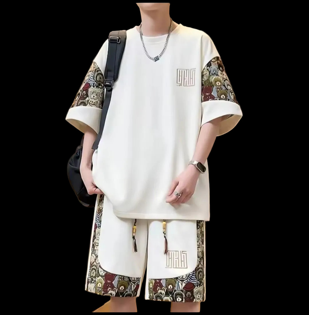 Men's Graphic Two - Piece Short Set - GLITCH - BELLE