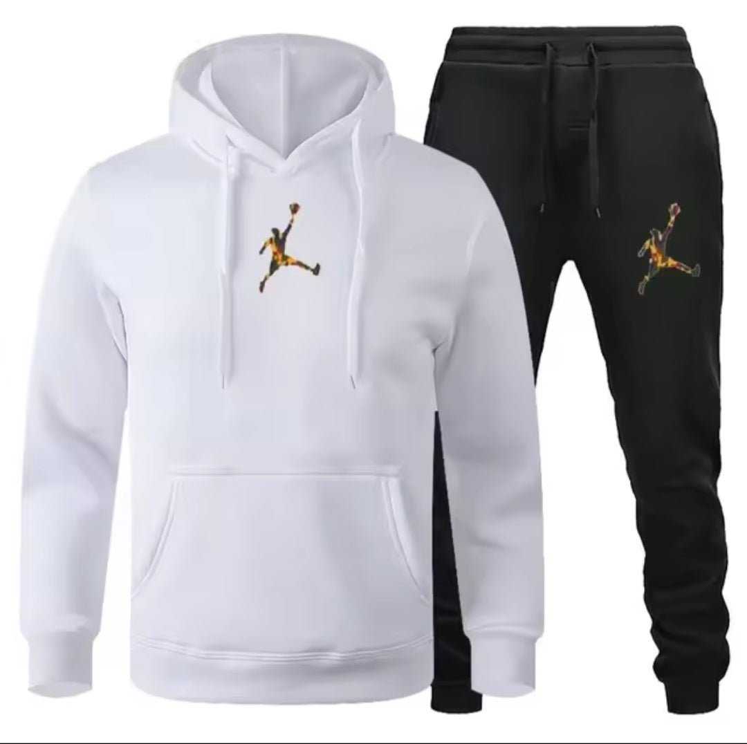 Men's Jogger Fitness Sportswear Set – Long-Sleeve Sweatshirt & Casual Pants - GLITCH-BELLE