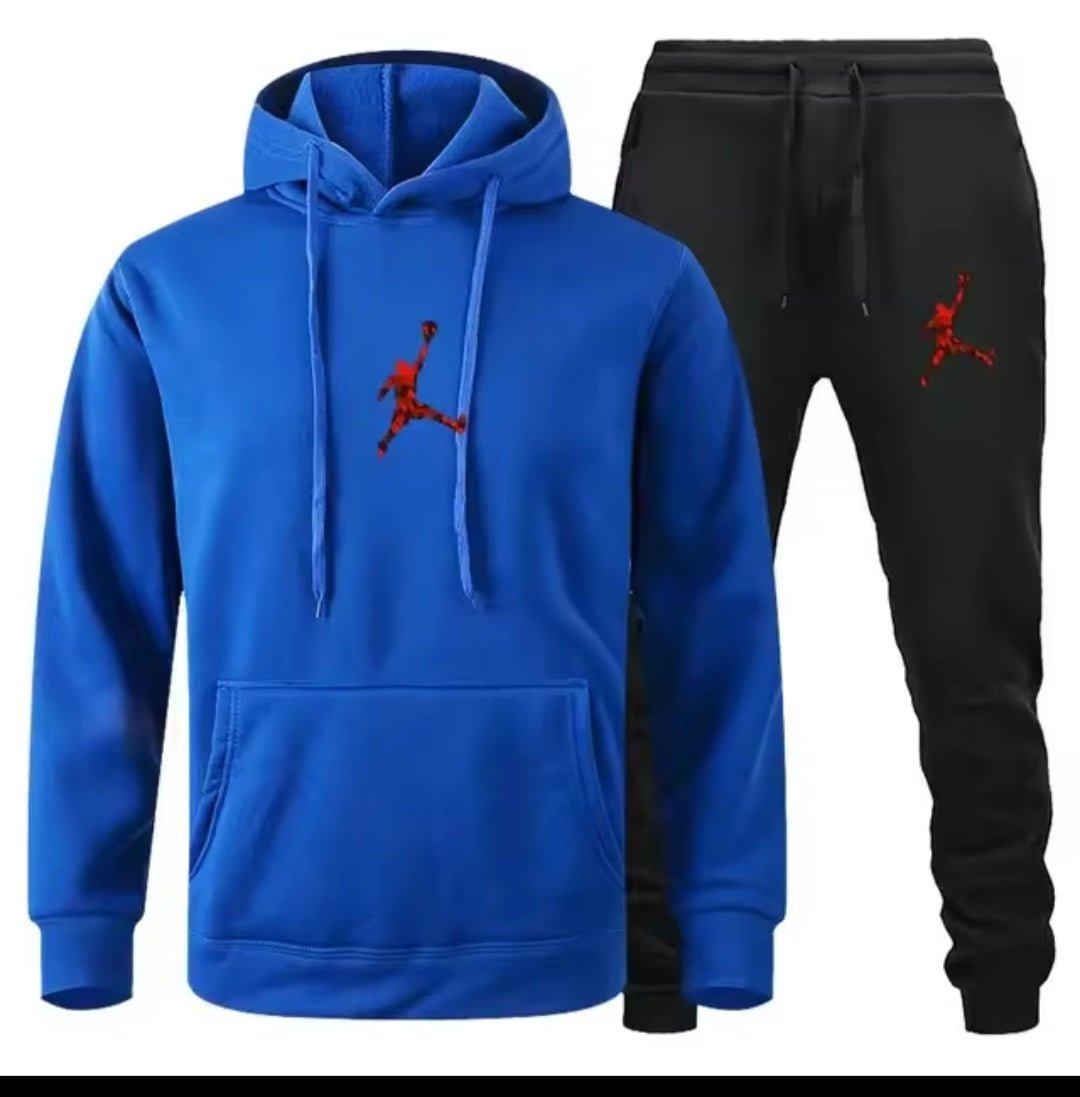 Men's Jogger Fitness Sportswear Set – Long-Sleeve Sweatshirt & Casual Pants - GLITCH-BELLE