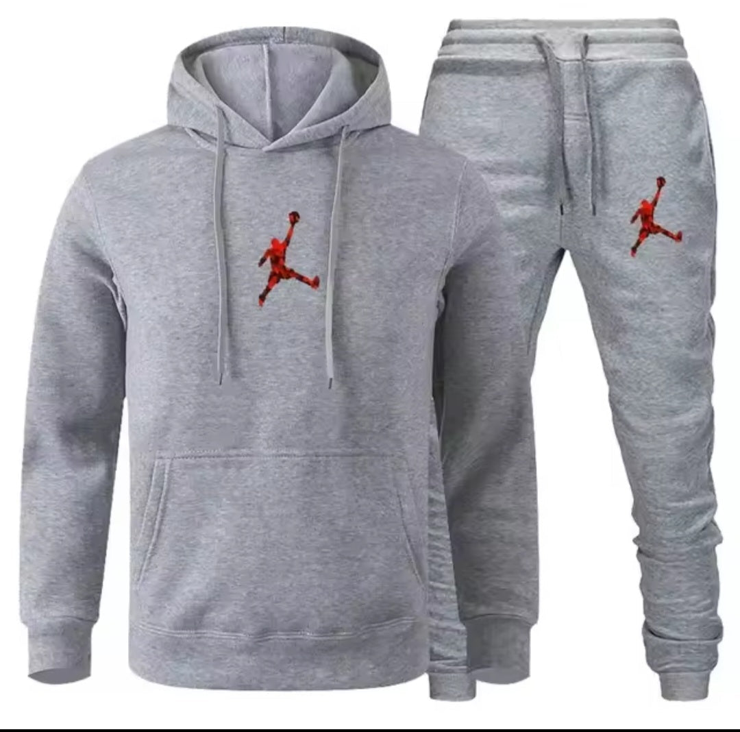 Men's Jogger Fitness Sportswear Set – Long-Sleeve Sweatshirt & Casual Pants - GLITCH-BELLE