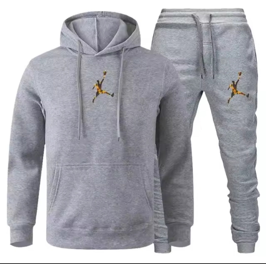 Men's Jogger Fitness Sportswear Set – Long-Sleeve Sweatshirt & Casual Pants - GLITCH-BELLE