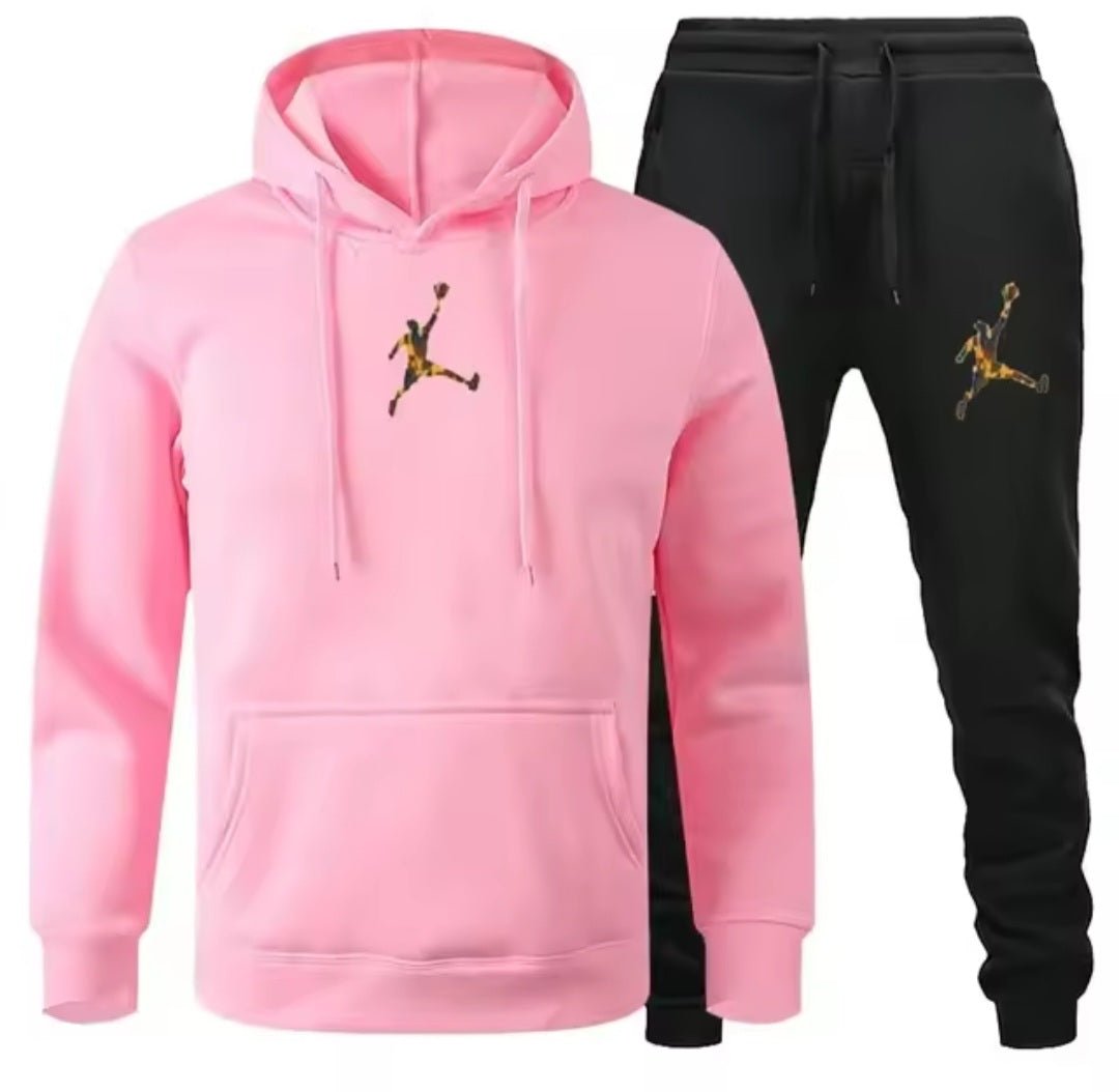 Men's Jogger Fitness Sportswear Set – Long-Sleeve Sweatshirt & Casual Pants - GLITCH-BELLE