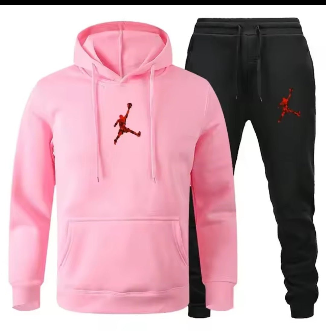 Men's Jogger Fitness Sportswear Set – Long-Sleeve Sweatshirt & Casual Pants - GLITCH-BELLE