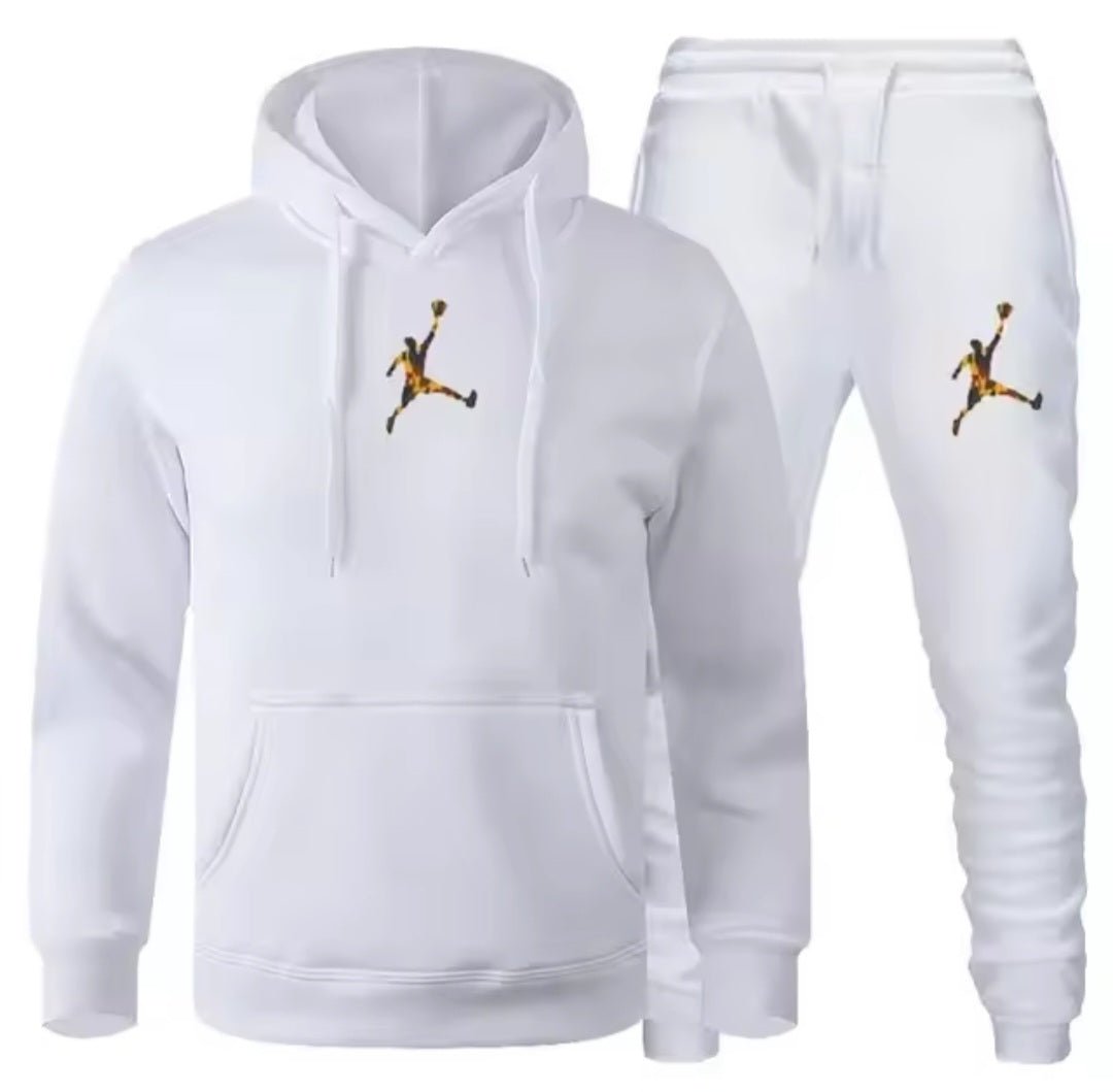 Men's Jogger Fitness Sportswear Set – Long-Sleeve Sweatshirt & Casual Pants - GLITCH-BELLE