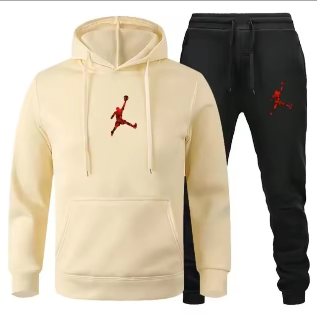 Men's Jogger Fitness Sportswear Set – Long-Sleeve Sweatshirt & Casual Pants - GLITCH-BELLE