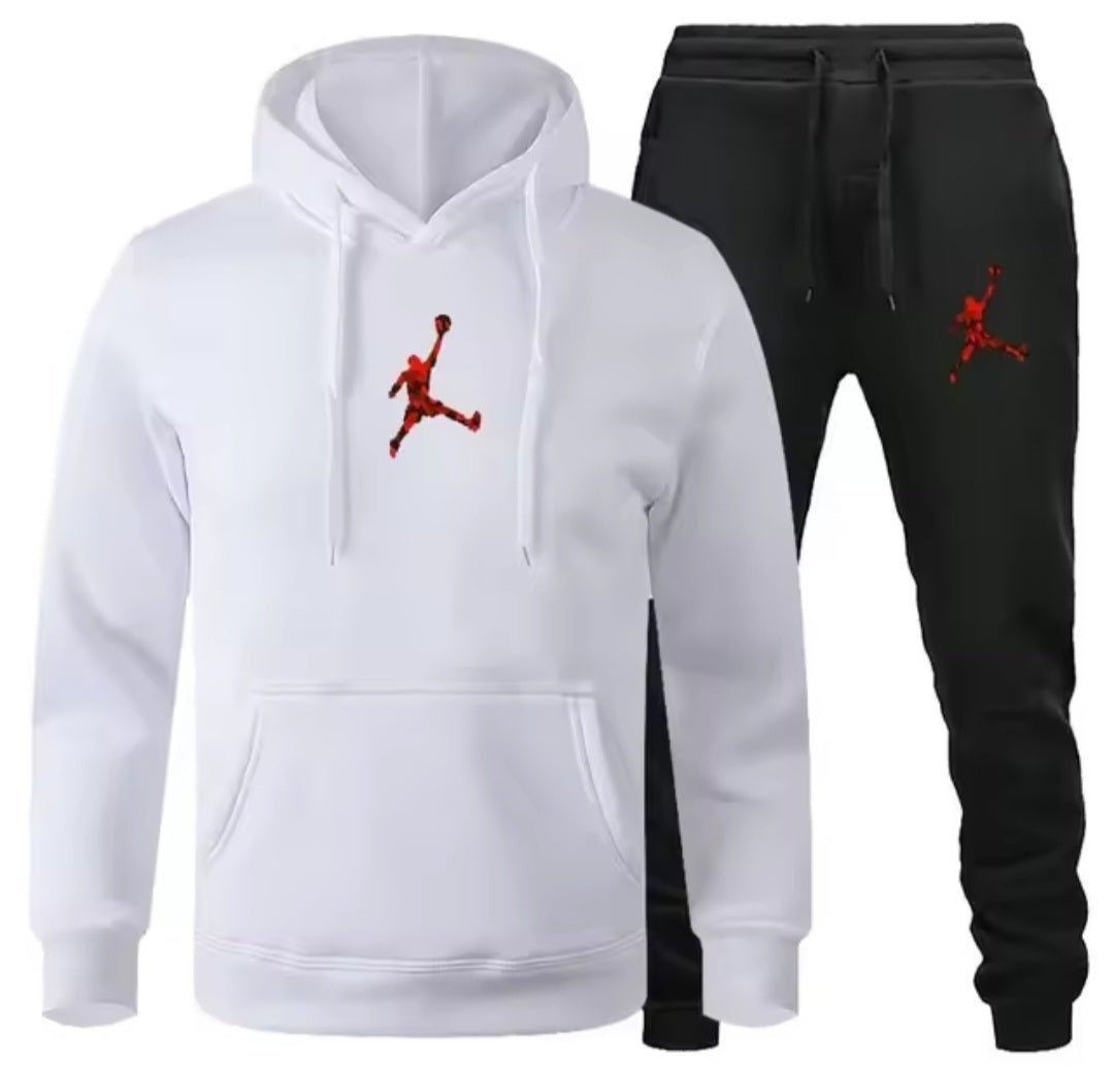 Men's Jogger Fitness Sportswear Set – Long-Sleeve Sweatshirt & Casual Pants - GLITCH-BELLE