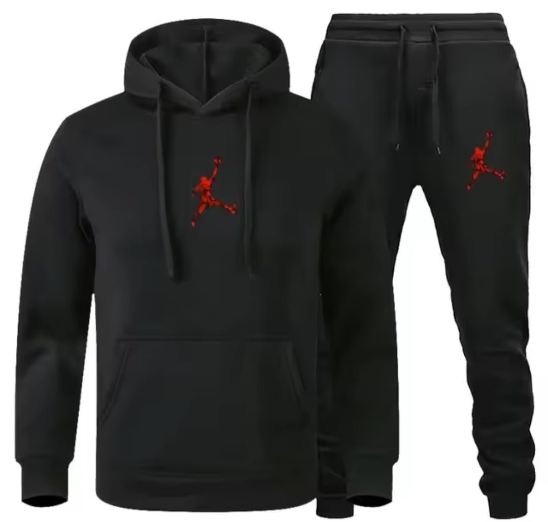 Men's Jogger Fitness Sportswear Set – Long-Sleeve Sweatshirt & Casual Pants - GLITCH-BELLE