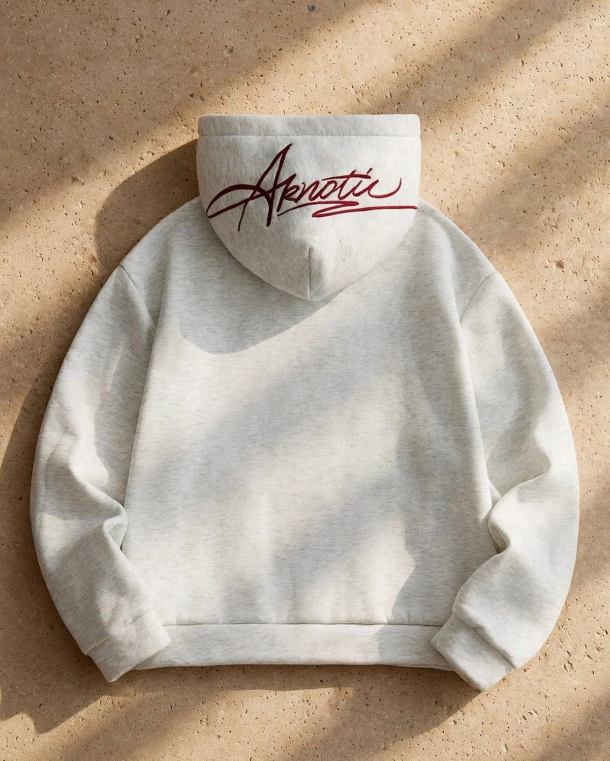 Men's Loose Fit Letter Embroidered Knit Hoodie | Casual Long Sleeve Sweatshirt - GLITCH-BELLE