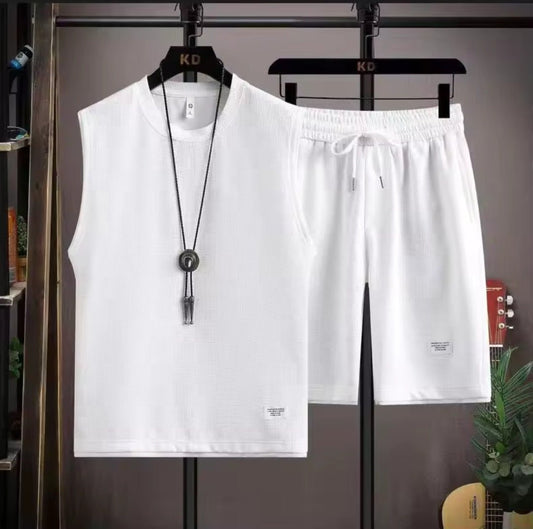 Men's Mesh Vest & Shorts Set - GLITCH-BELLE