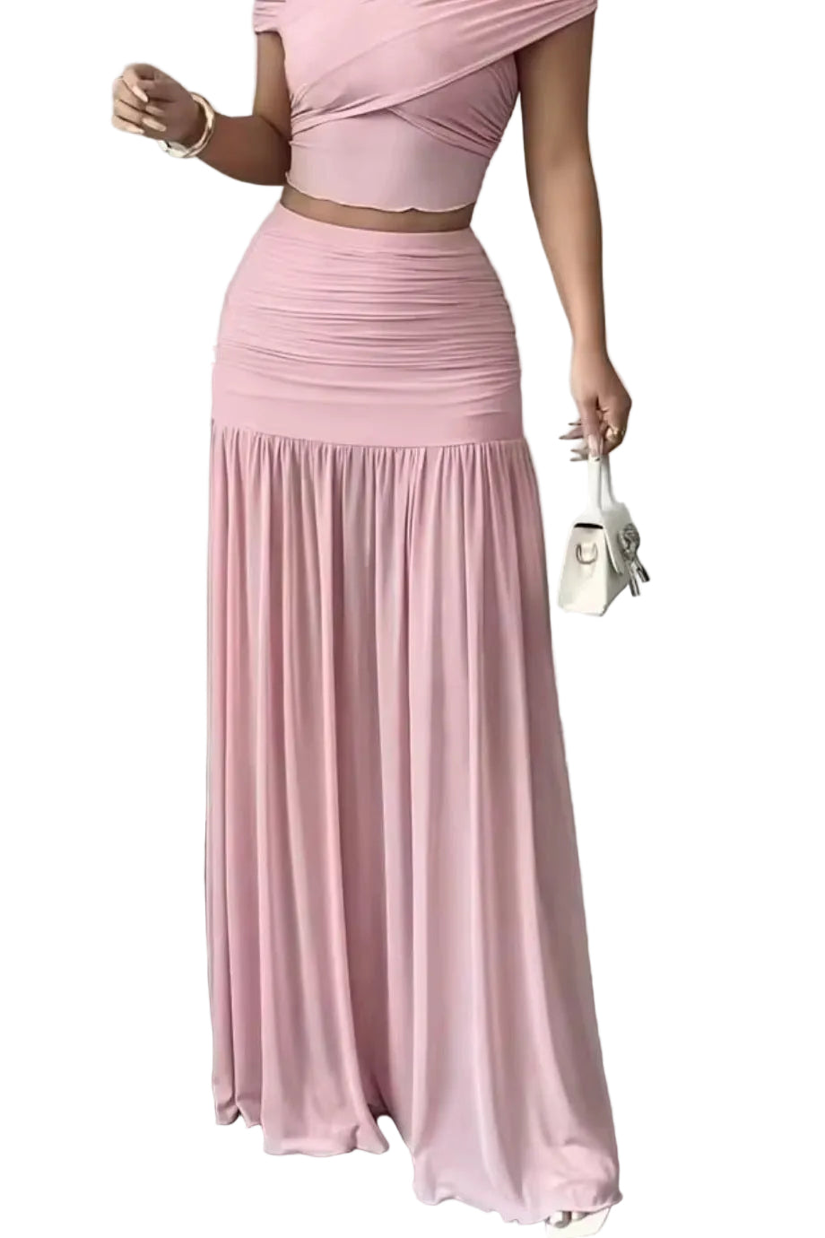 Pure Desire Pleated Midi Skirt - GLITCH-BELLE