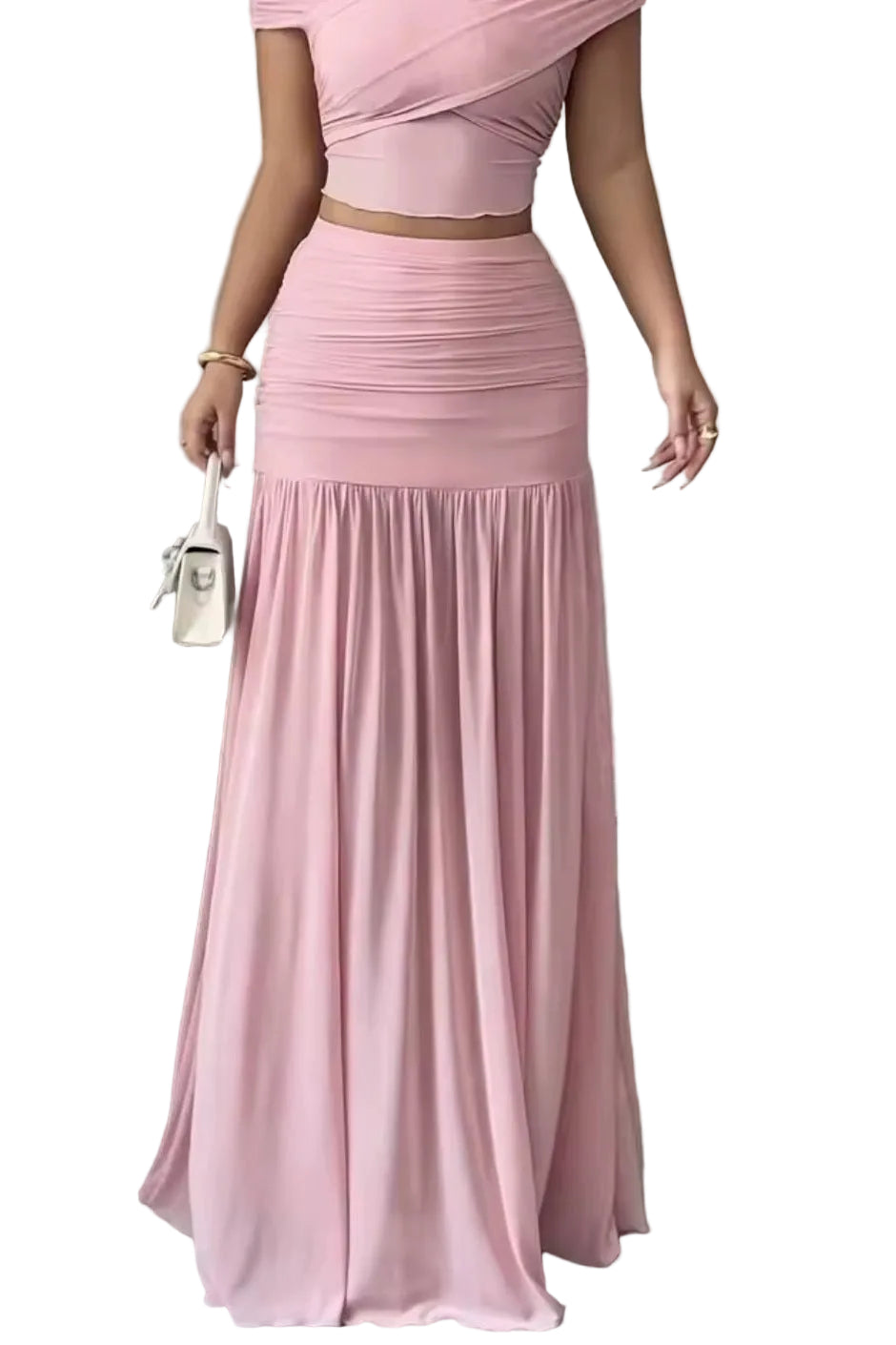 Pure Desire Pleated Midi Skirt - GLITCH-BELLE