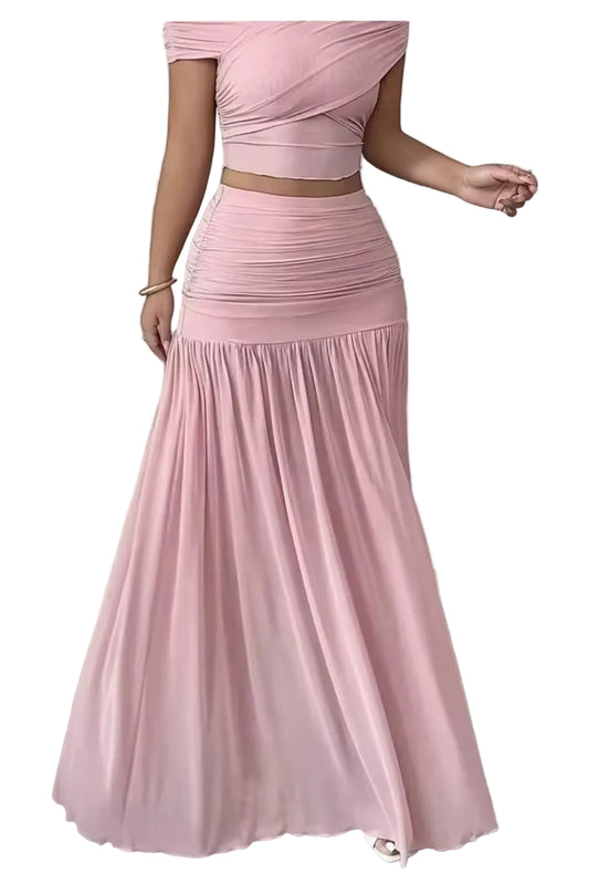 Pure Desire Pleated Midi Skirt - GLITCH-BELLE