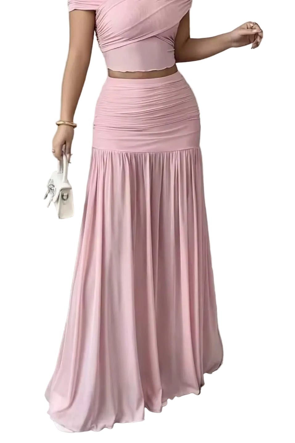 Pure Desire Pleated Midi Skirt - GLITCH-BELLE