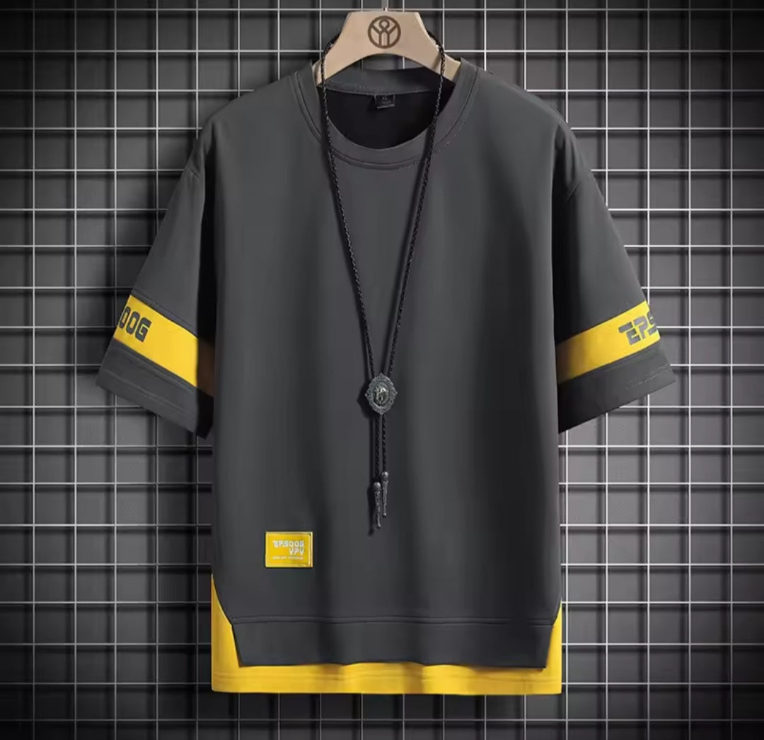 Hip Hop Loose Streetwear Tee – Oversized Short Sleeve