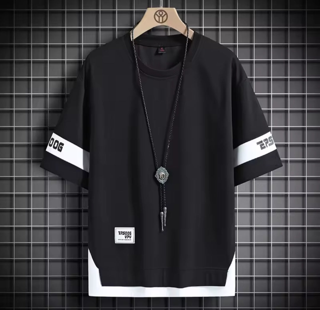 Hip Hop Loose Streetwear Tee – Oversized Short Sleeve