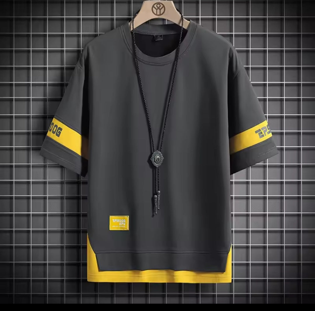 Hip Hop Loose Streetwear Tee – Oversized Short Sleeve