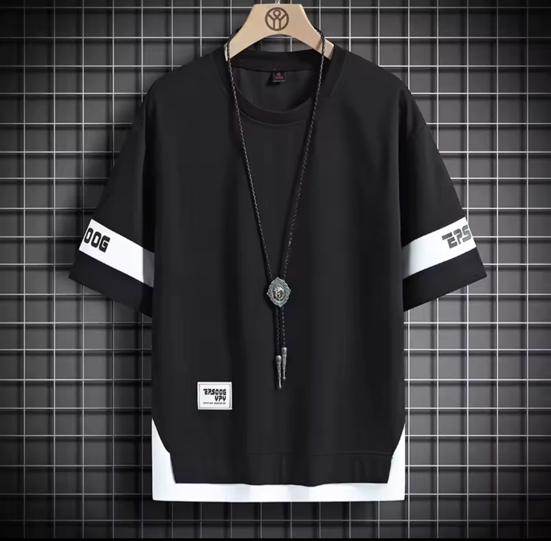 Hip Hop Loose Streetwear Tee – Oversized Short Sleeve