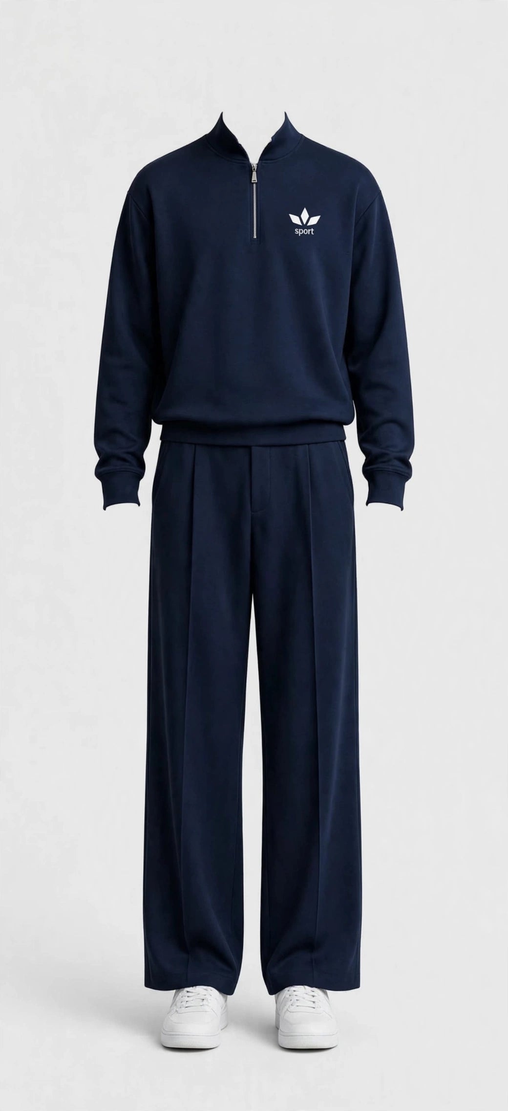 Men's 2-Piece Baseball Collar Jumpsuit Set – Breathable Casual Outfit