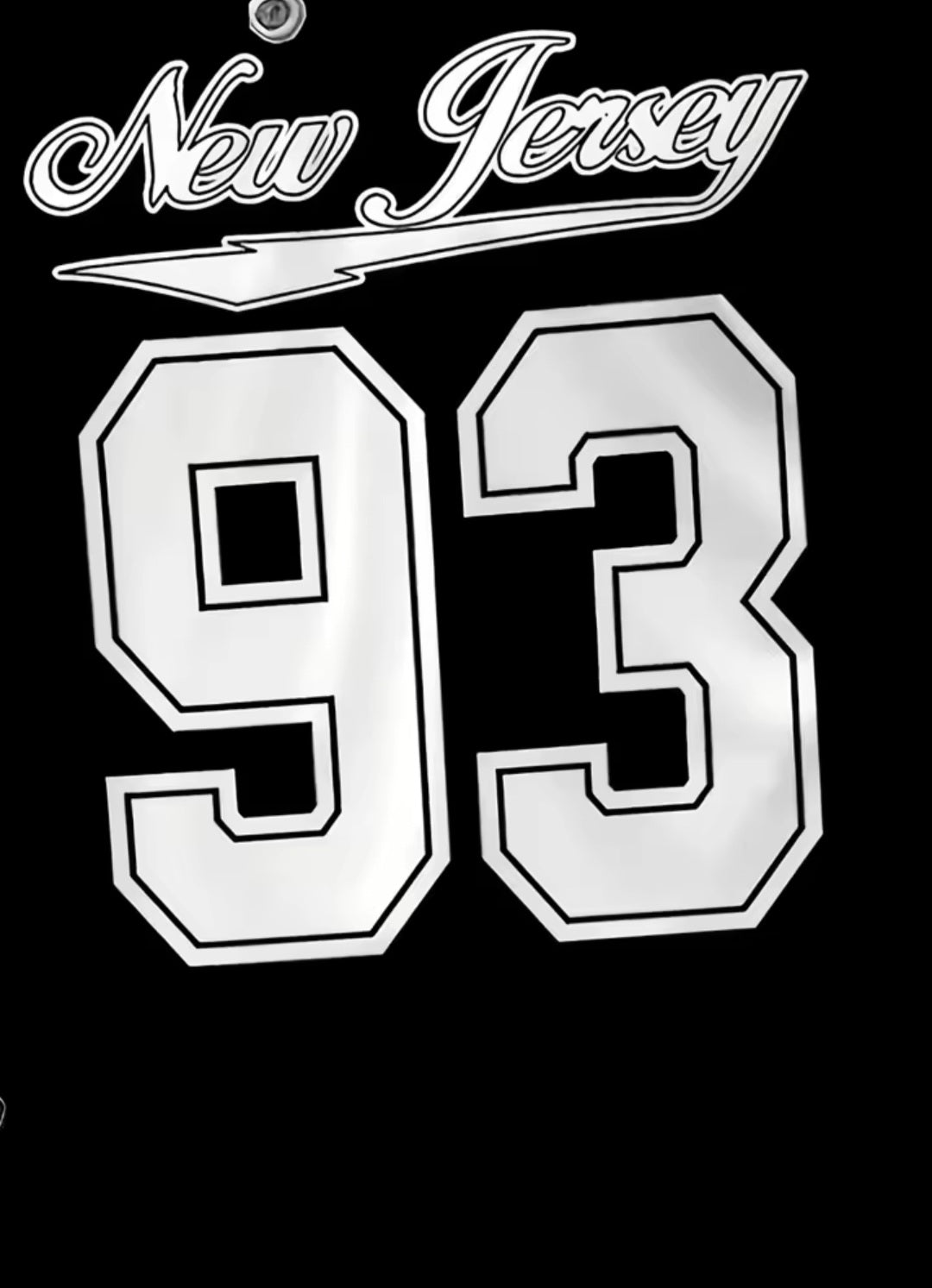 New Jersey 93 Graphic Tee - GLITCH - BELLE