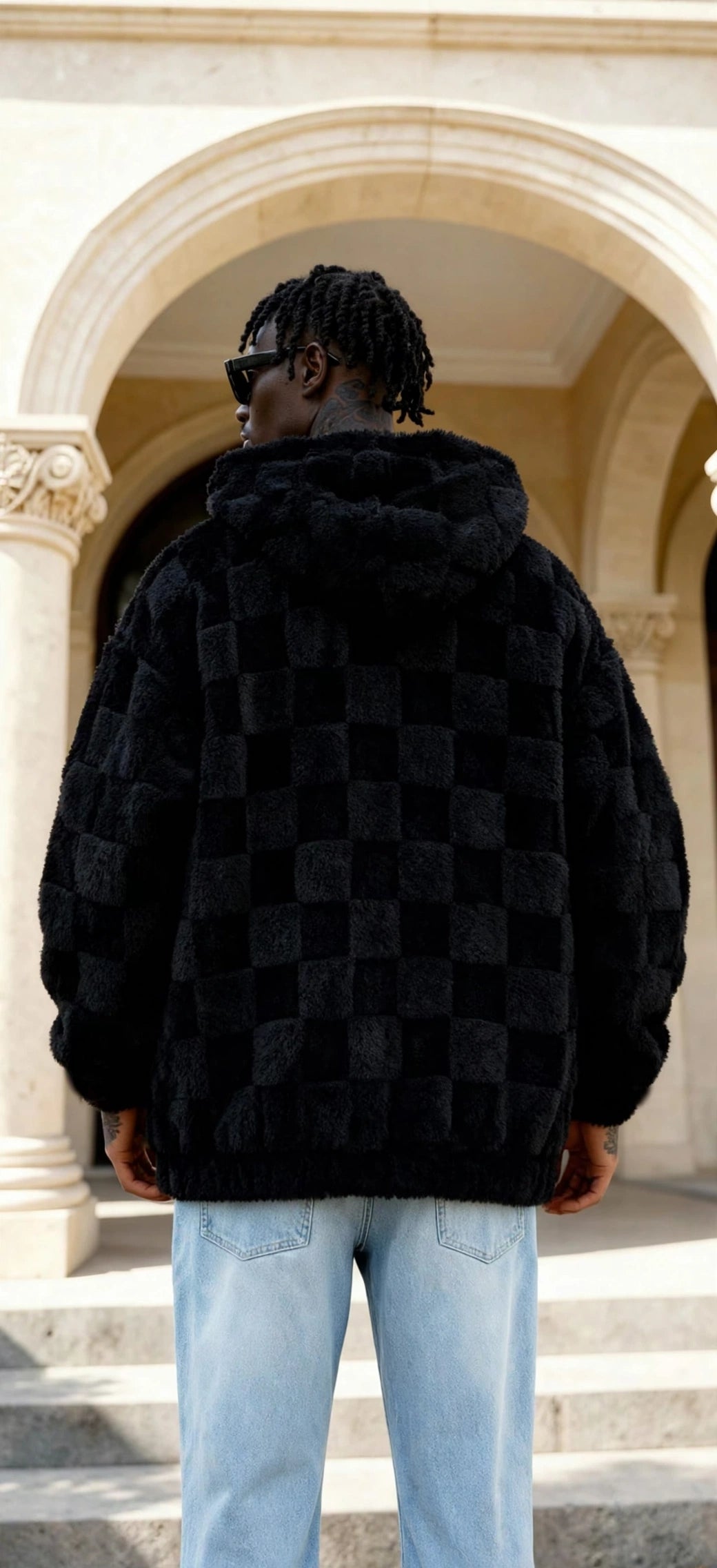 Fleece-Lined Hooded Zip Jacket – Men's Loose Fit