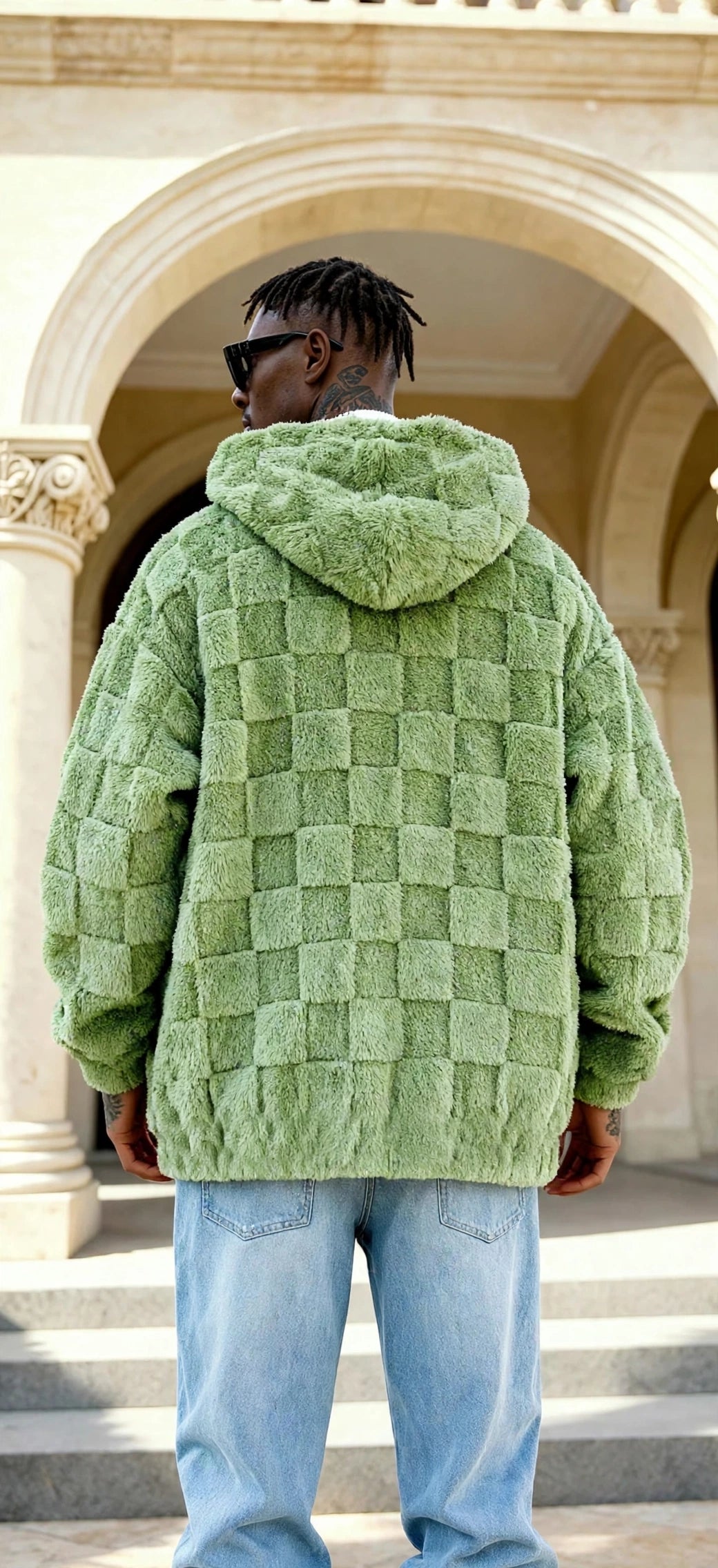 Fleece-Lined Hooded Zip Jacket – Men's Loose Fit