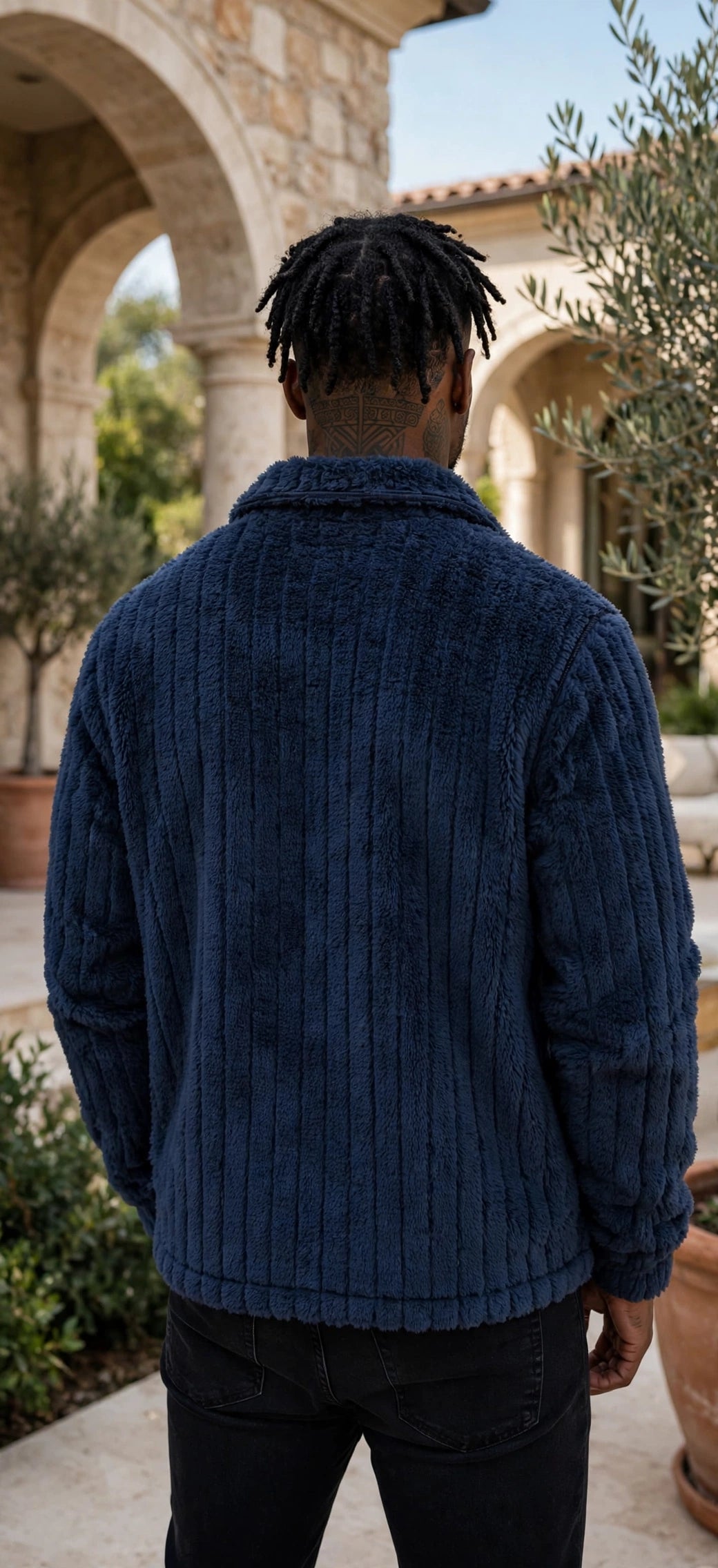 Men's Winter Front Placket Flannel Jacket