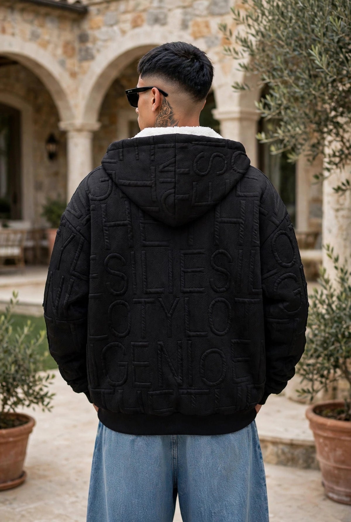 Quilted Jacquard Full-Zip Jacket – Men's Plush Lined