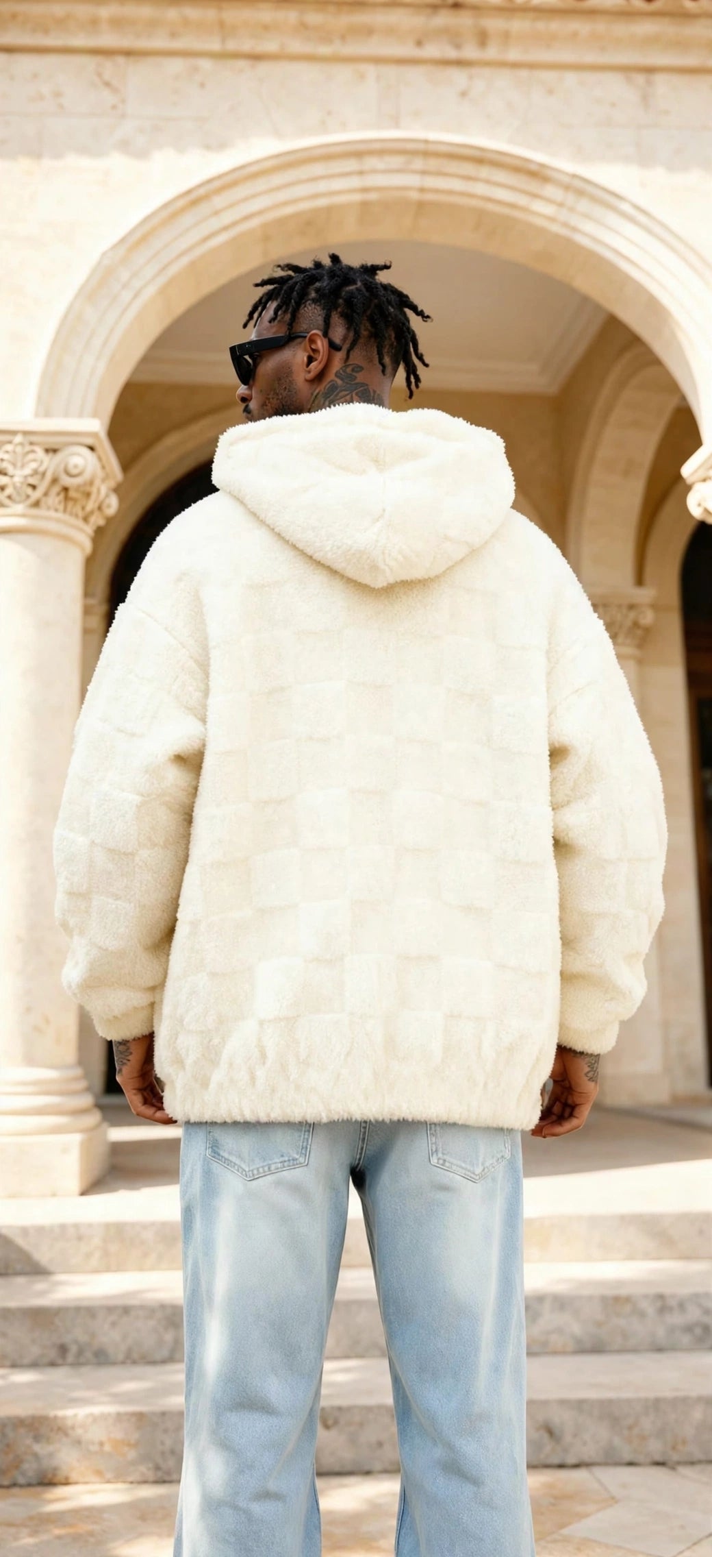 Fleece-Lined Hooded Zip Jacket – Men's Loose Fit