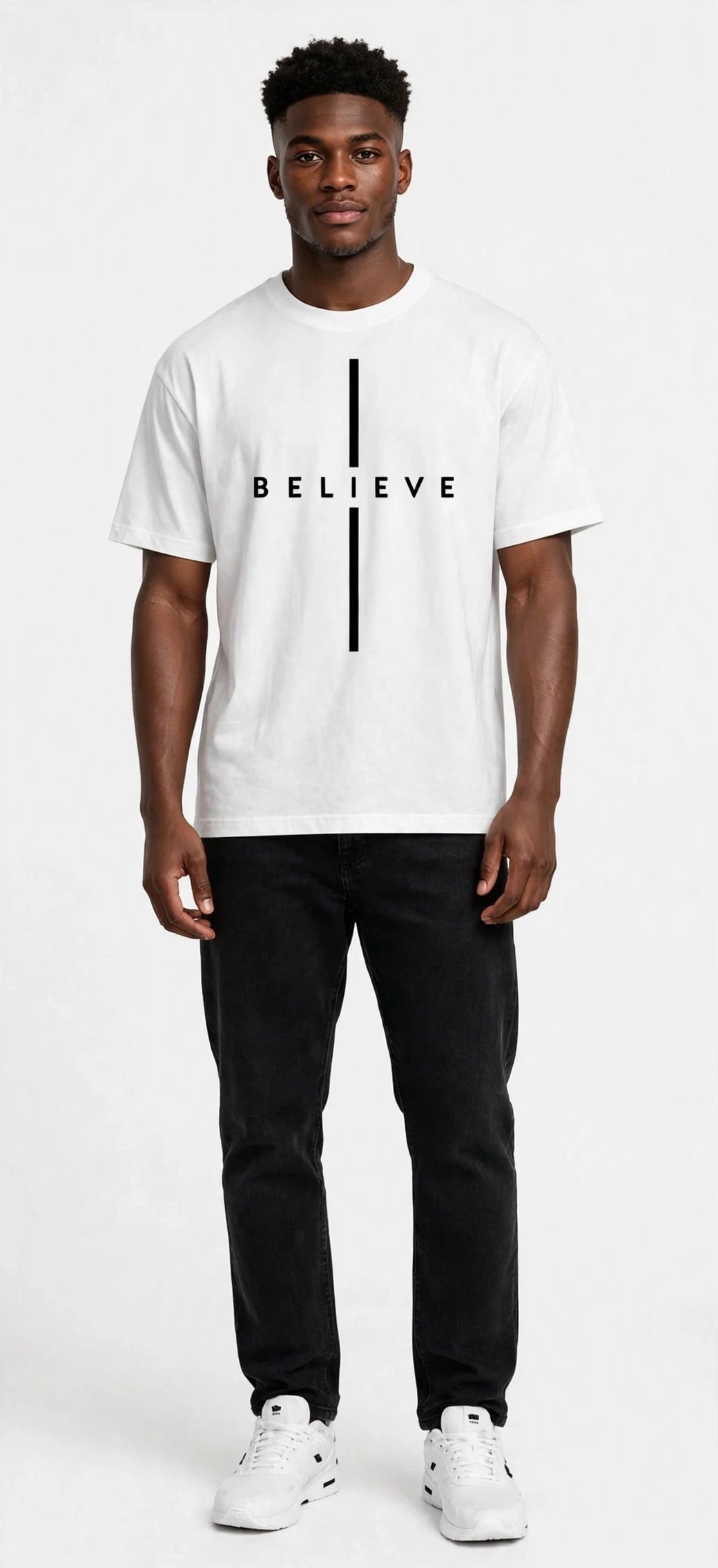 Men's American Style Relaxed Fit Crew Neck T-Shirt