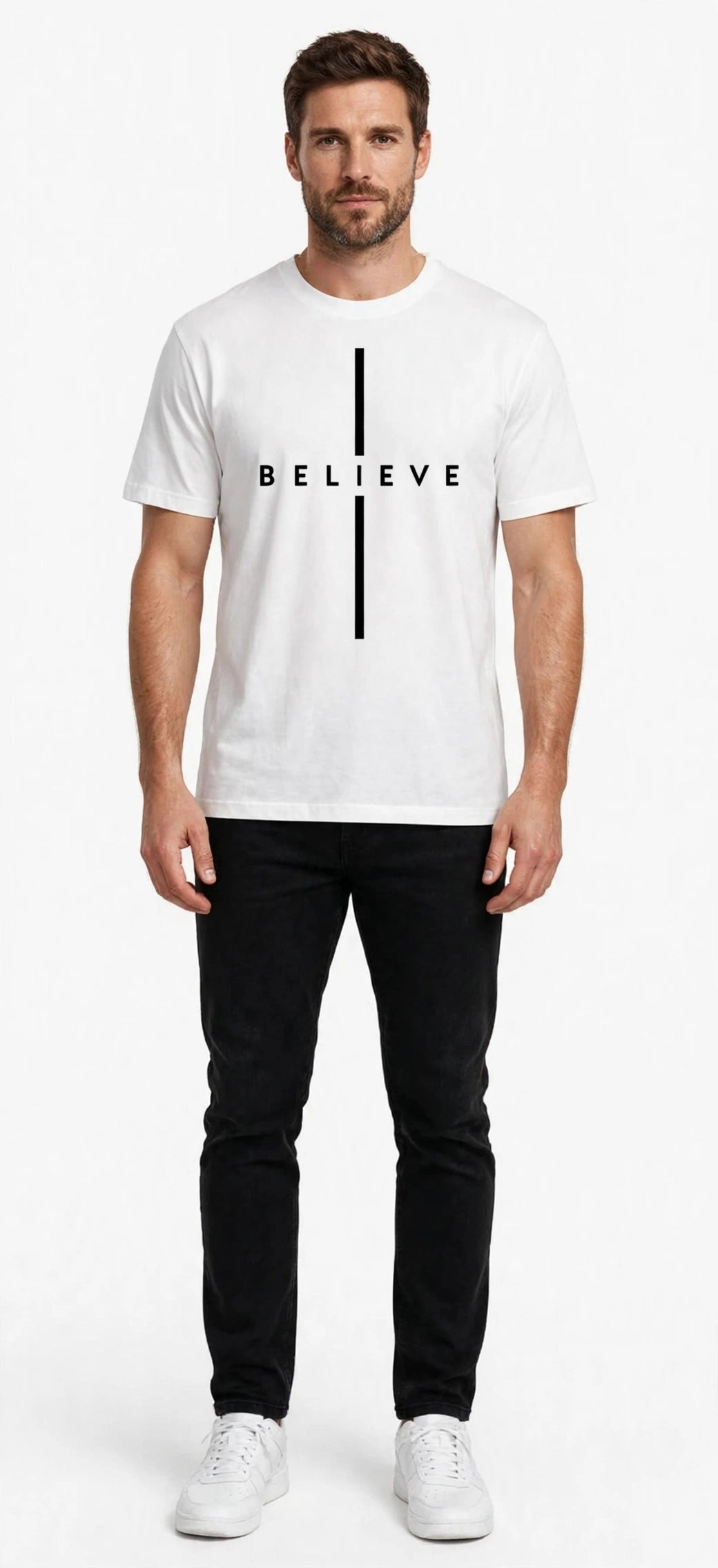 Men's American Style Relaxed Fit Crew Neck T-Shirt