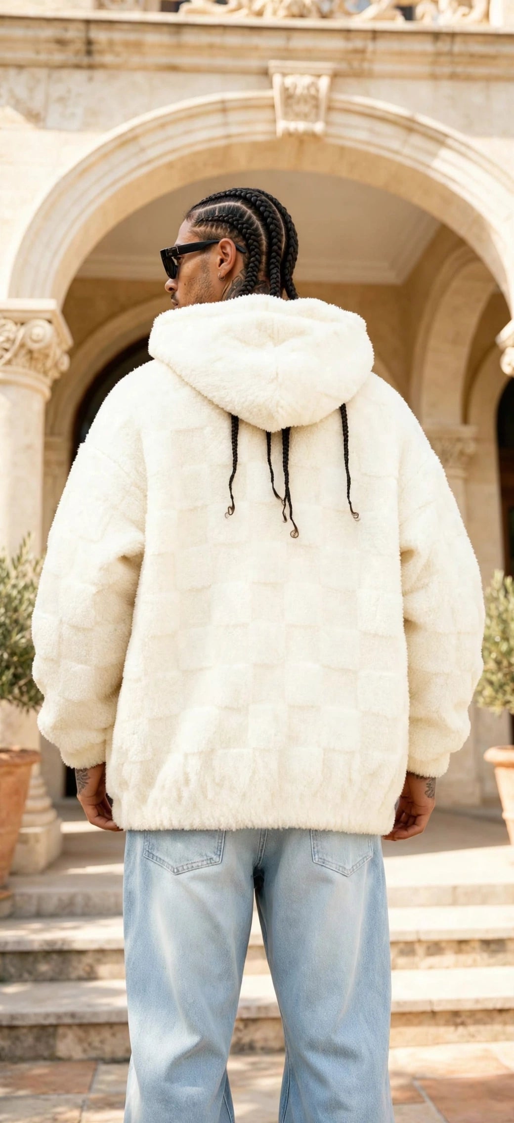Fleece-Lined Hooded Zip Jacket – Men's Loose Fit