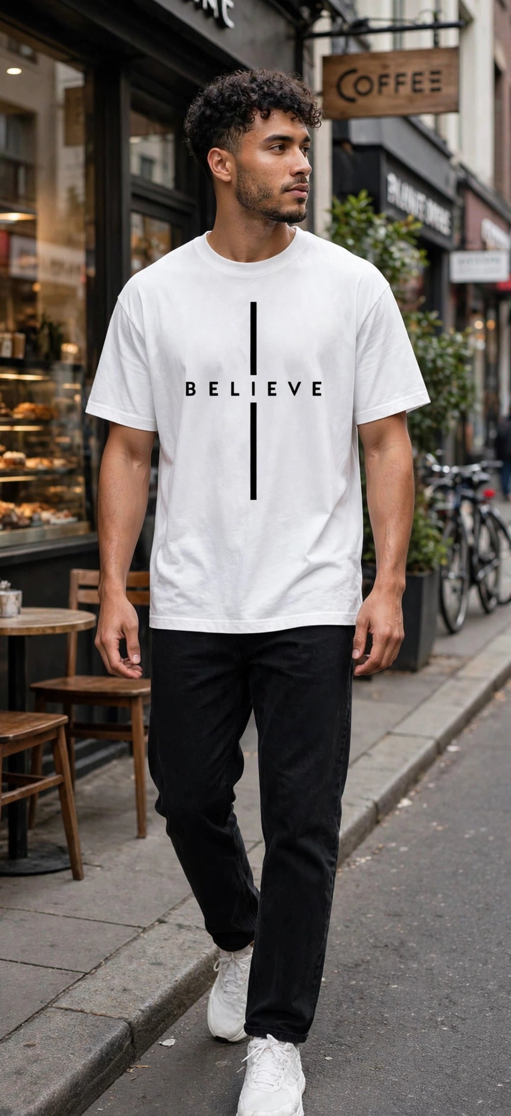Men's American Style Relaxed Fit Crew Neck T-Shirt
