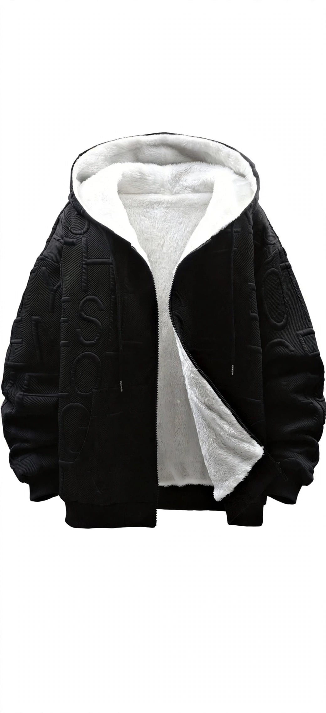 Quilted Jacquard Full-Zip Jacket – Men's Plush Lined