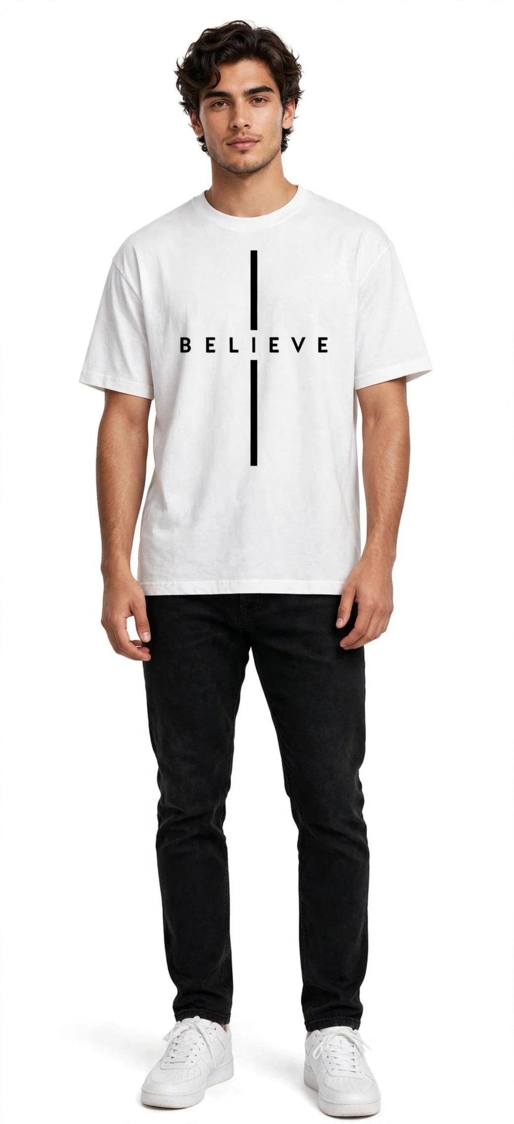 Men's American Style Relaxed Fit Crew Neck T-Shirt
