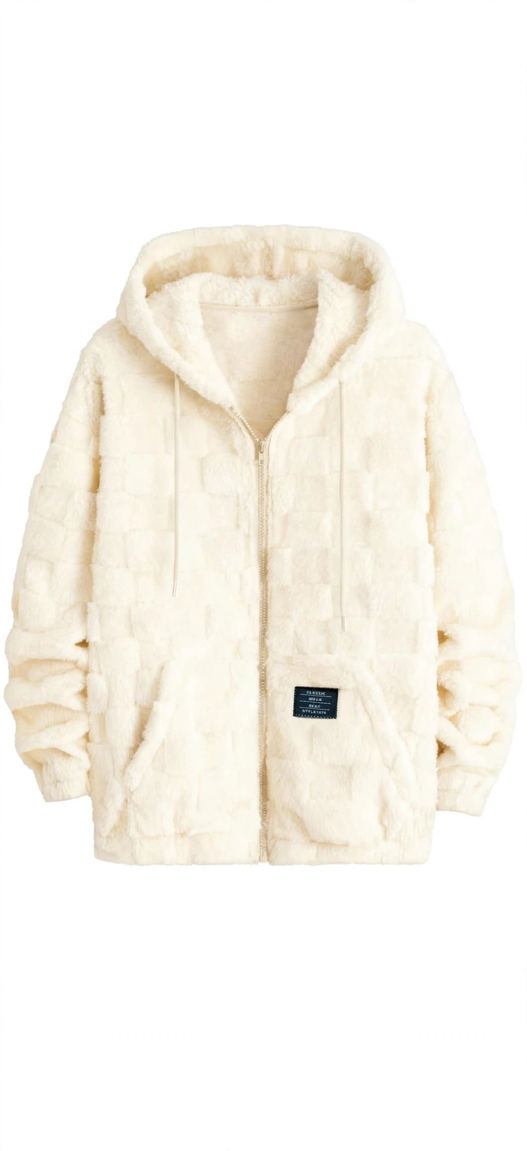 Fleece-Lined Hooded Zip Jacket – Men's Loose Fit