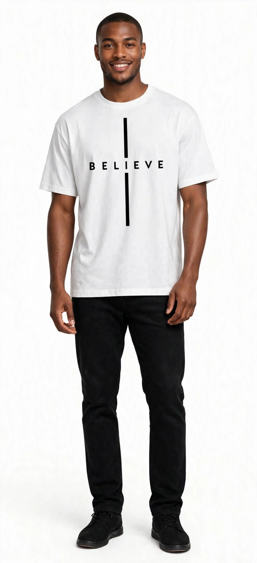 Men's American Style Relaxed Fit Crew Neck T-Shirt