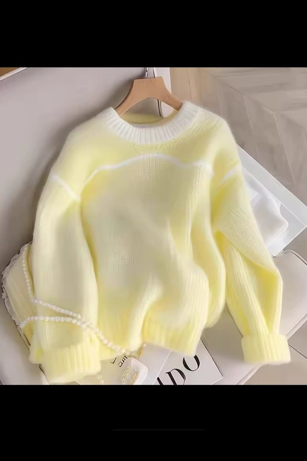 Sweet Knit Sweater – Women's Casual Loose Elegant Pullover - GLITCH-BELLE