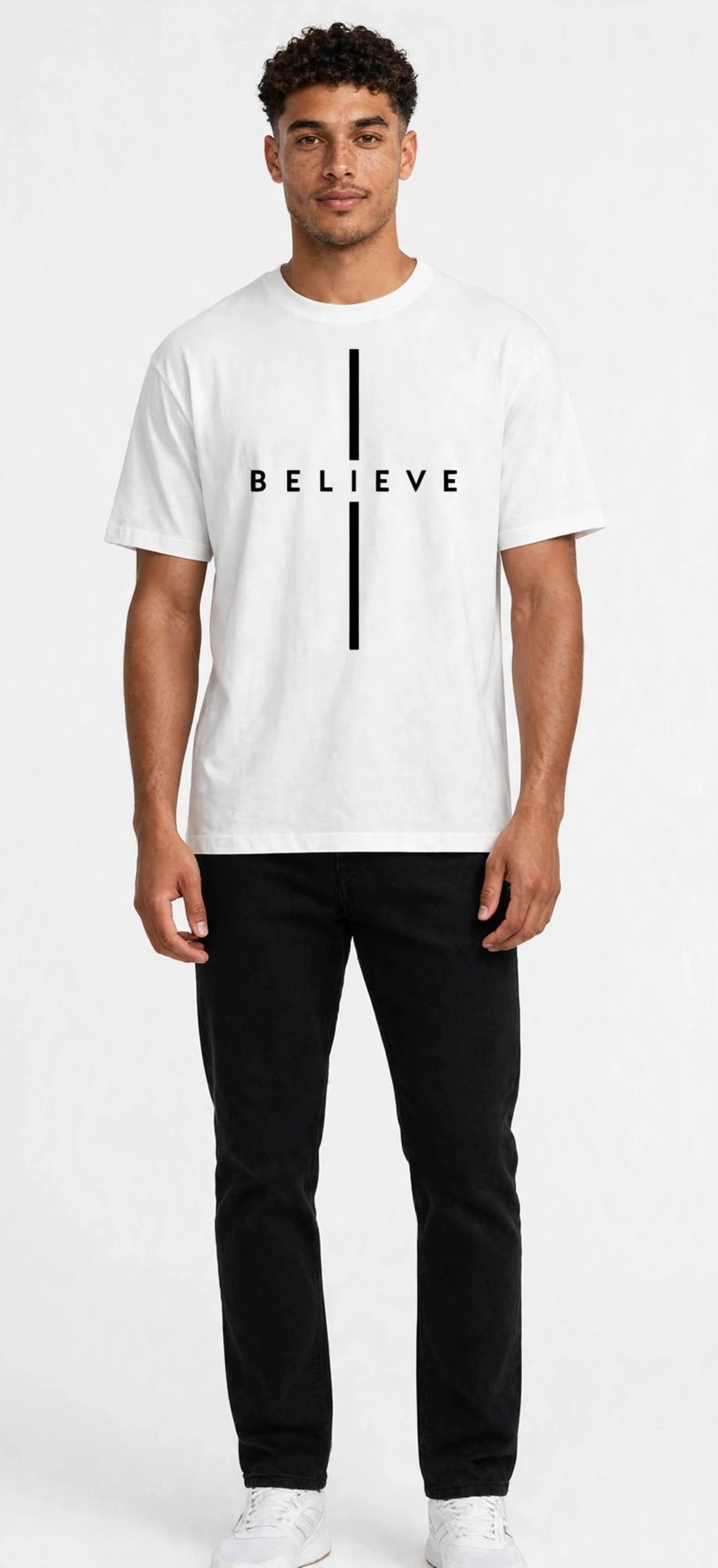 Men's American Style Relaxed Fit Crew Neck T-Shirt
