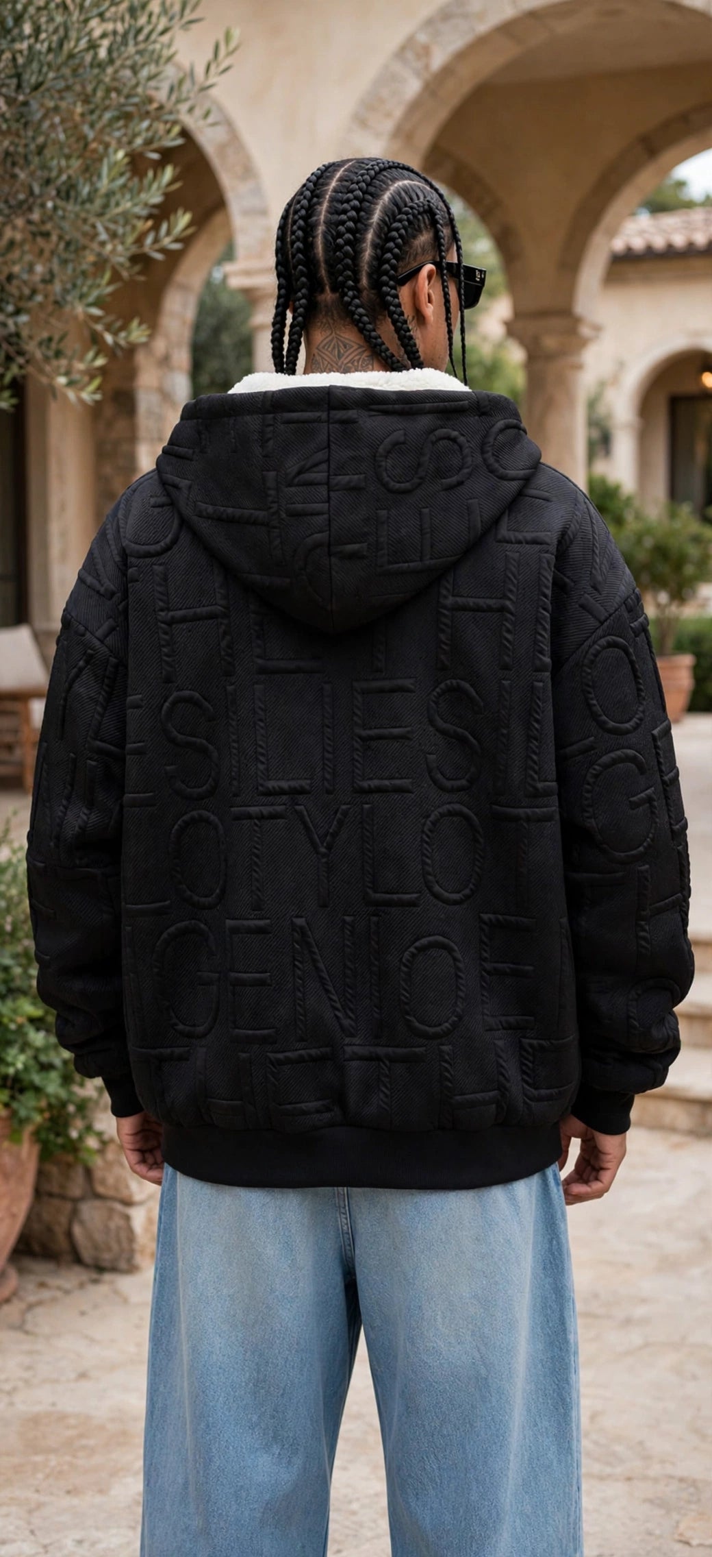 Quilted Jacquard Full-Zip Jacket – Men's Plush Lined