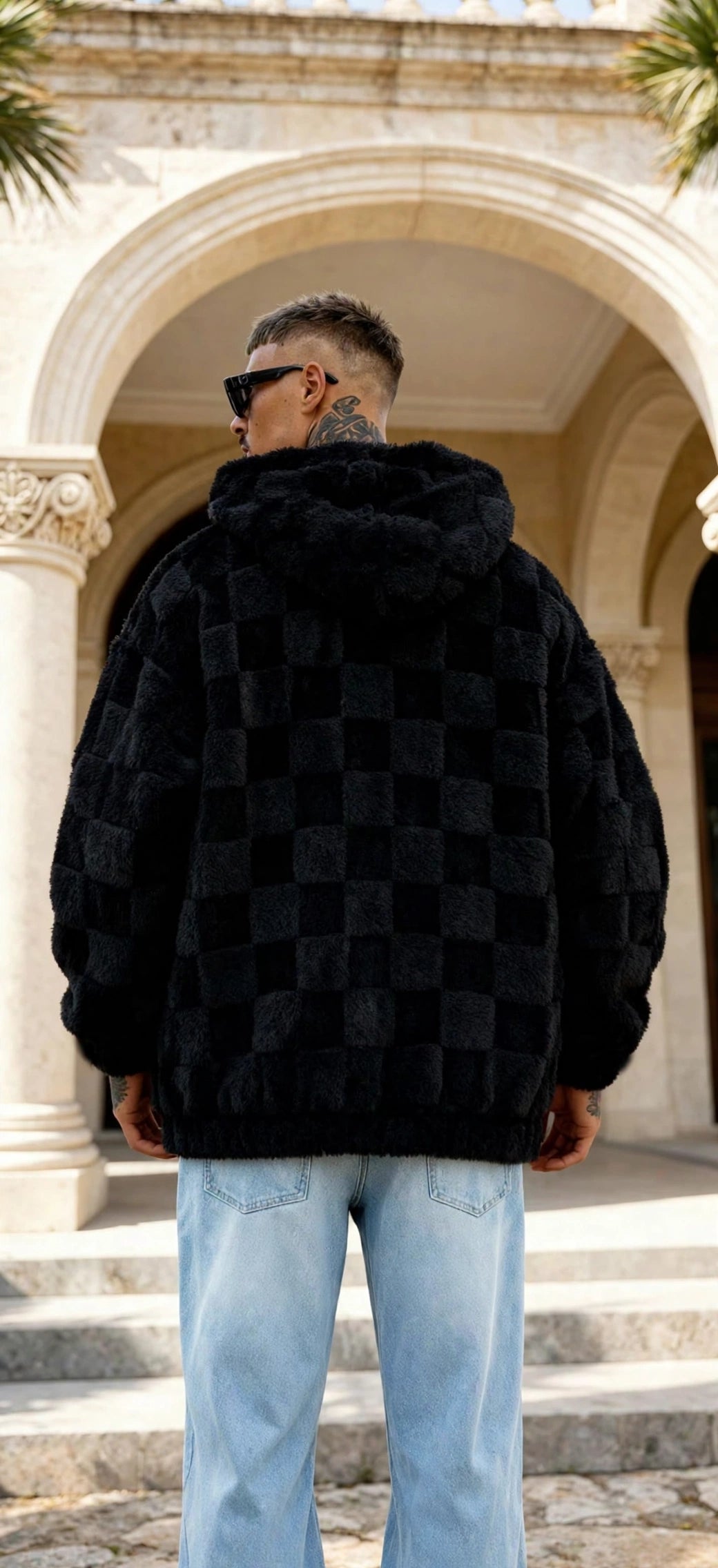 Fleece-Lined Hooded Zip Jacket – Men's Loose Fit
