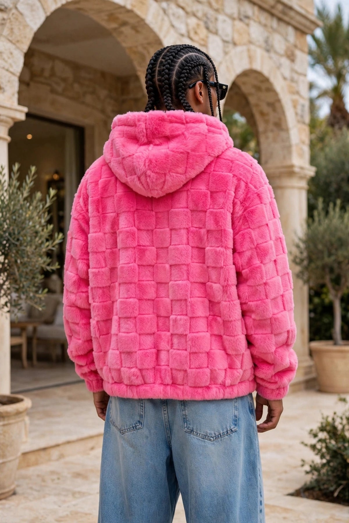 Fleece-Lined Hooded Zip Jacket – Men's Loose Fit