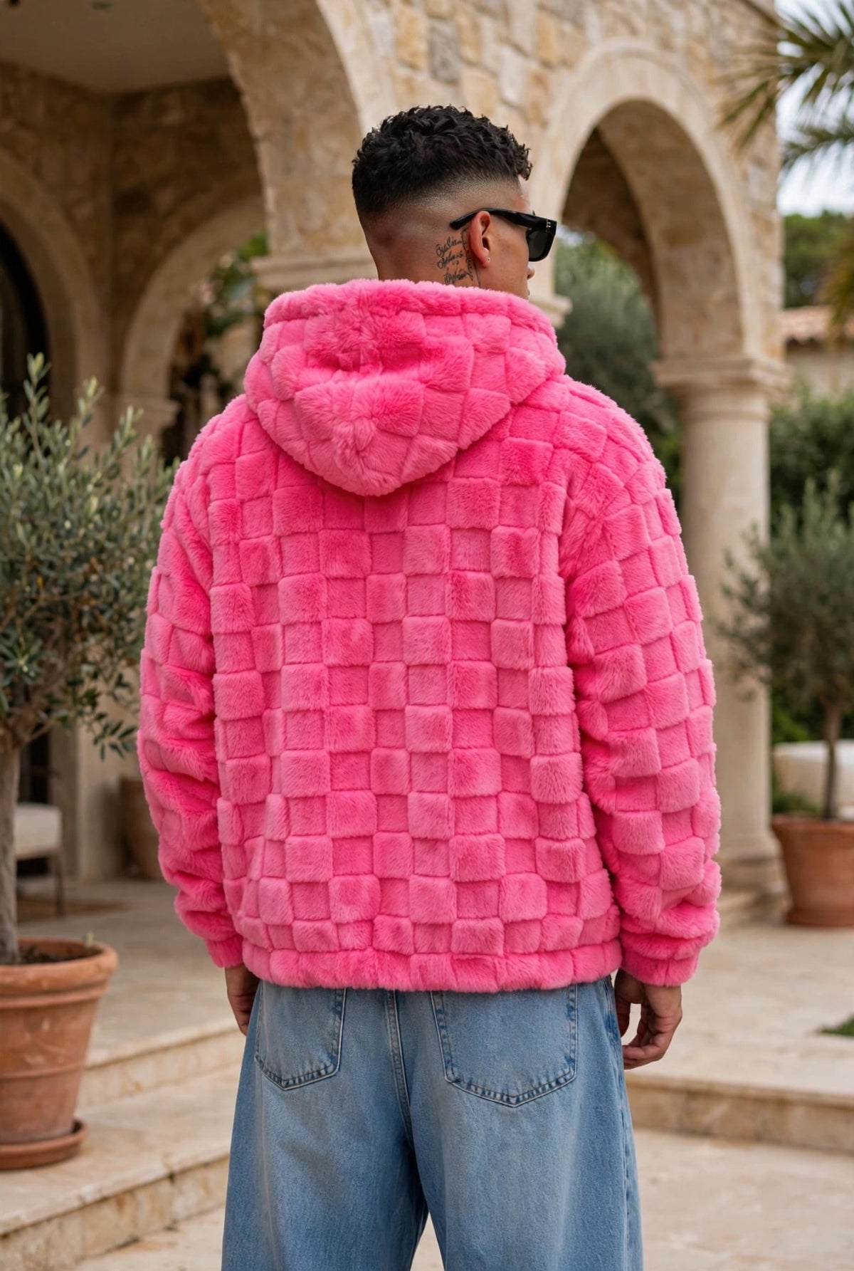 Fleece-Lined Hooded Zip Jacket – Men's Loose Fit