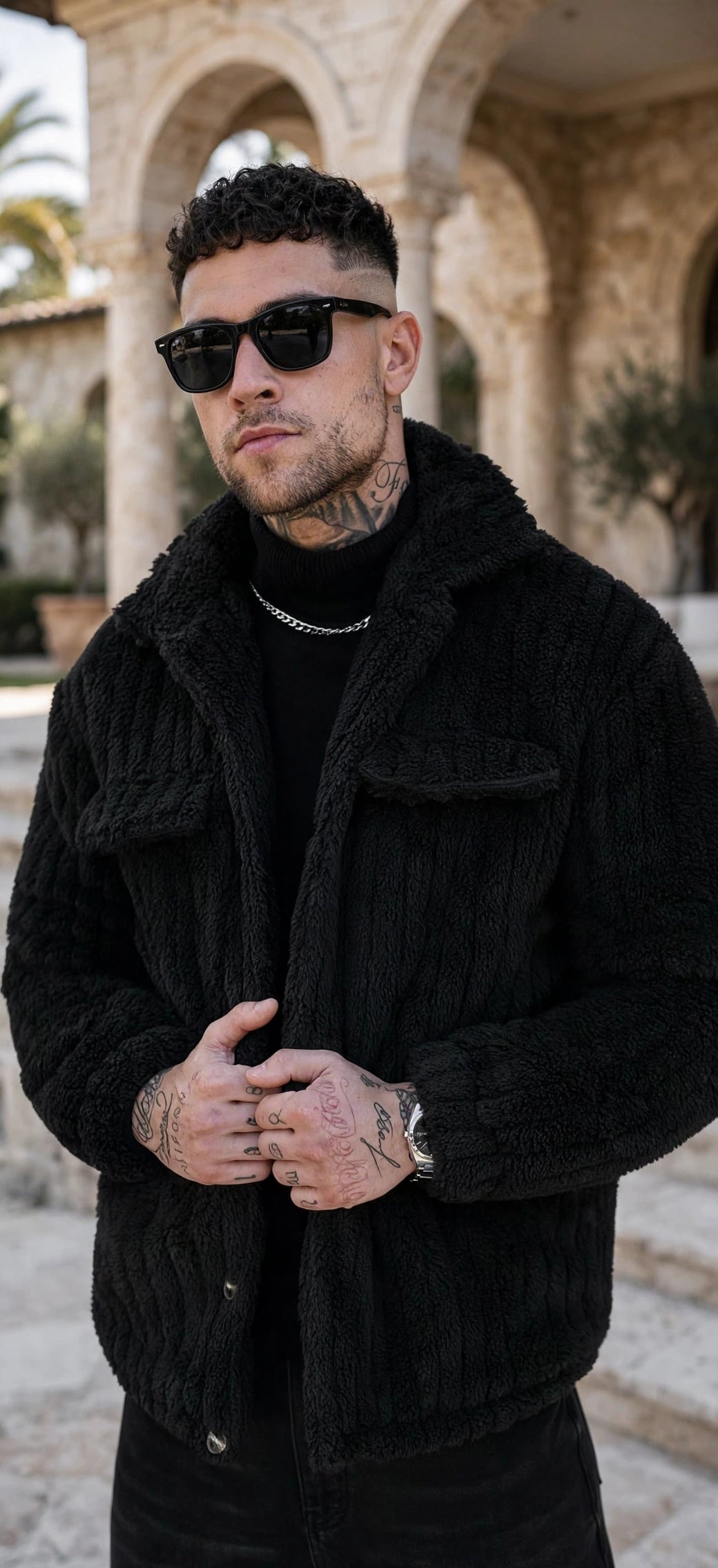 Men's Winter Front Placket Flannel Jacket