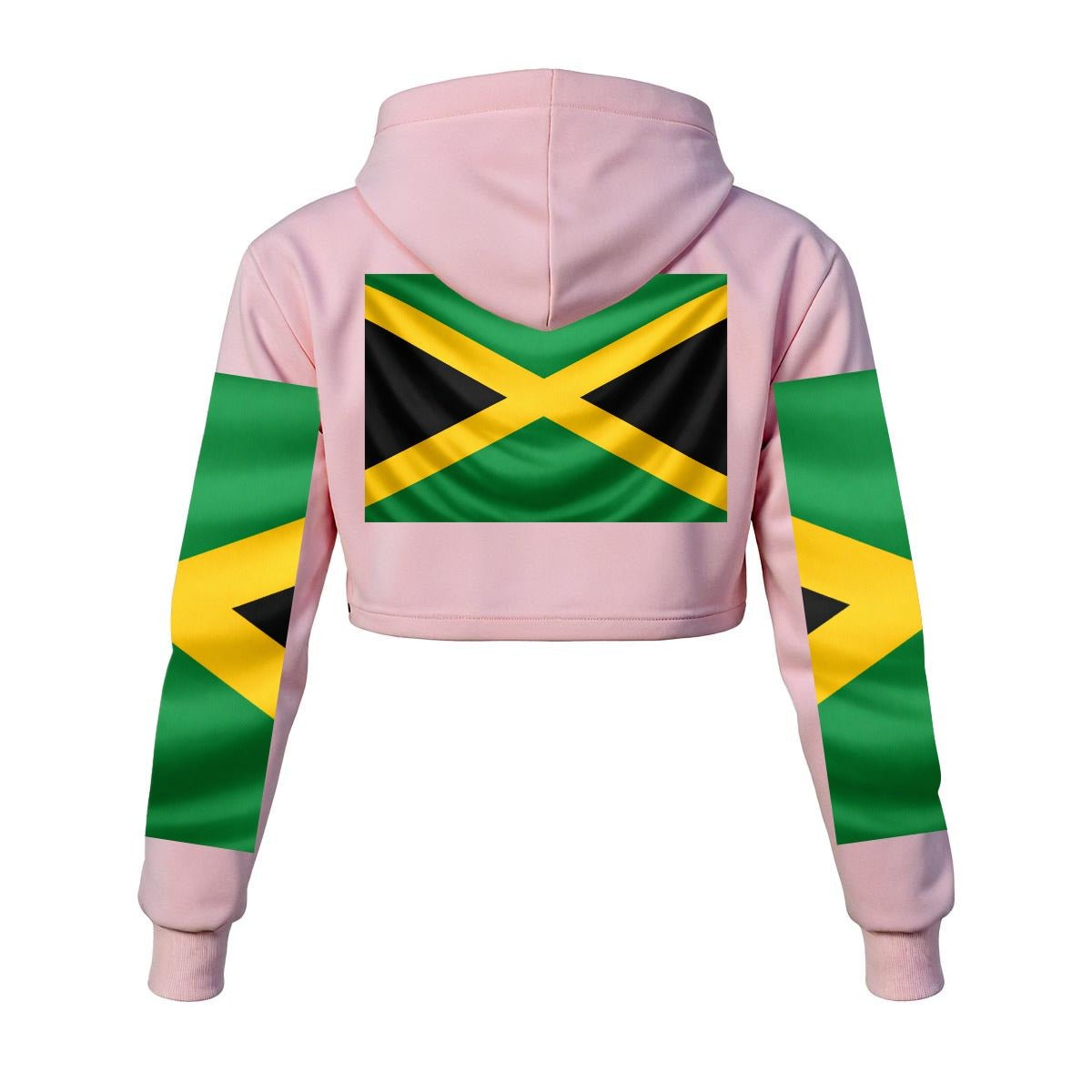Women's Cropped Hoodie – Premium Polyester Fleece - GLITCH-BELLE